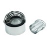 Round Biscuit Cutters with Handle,5 PCS Set Stainless Steel Circle