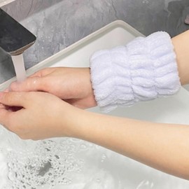[SHG] Face Wash Shower Cleansing Headband 04 Cleansing Wristband 1pc - Purple 10ea