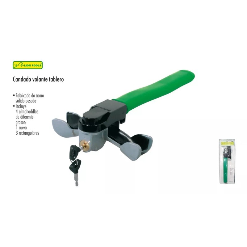 Lion Tools Candado Baston Para Auto Volante Tablero Lion Tools