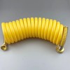 Darnassus Heavy-duty PU Coil Hose, Self-Coiling Garden Hose with Solid