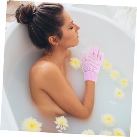OHPHCALL Exfoliating Glove for Deep Cleansing Body Scrub Tool for Shower Unisex Soft Toweling Material Removes Dirt Dull Skin Refresh Your Bathing