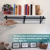 Heavy Duty Closet Bracket Support, Black Wall Mounted Shelf &
