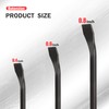 TOOLEAGUE Utility 3Pcs Pry Bar Set,8",12",18"Mechanic Hand Tools with Thicker