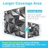 STICKGOO Diamond 3D Wall Panels, Brushed Silver Decorative Wall Covering
