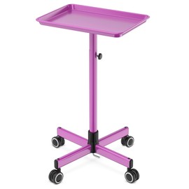 Salon Tray Tattoo Tray Salon Cart for Hair Stylist Salon Trolley Cart with Wheels Salon Rolling Tray-Purple