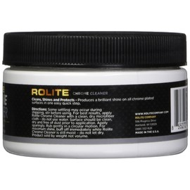 Rolite Chrome Cleaner (4.5oz) for All Chrome Plated Surfaces. Motorcycles, Automobiles, Boats, RVs, Bumpers and Much More