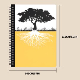 Skycase A5 Spiral Notebook, 4 Pack, 21x14.5cm, Ruled Lined Journal, 80 Sheets (160 Pages), Durable Hardcover, Ideal for Students, Office & School, 4 Colours