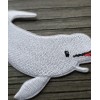 GRAY BELUGA WHALE MARINE SEA ANIMAL OCEAN ADVENTURE IRON ON