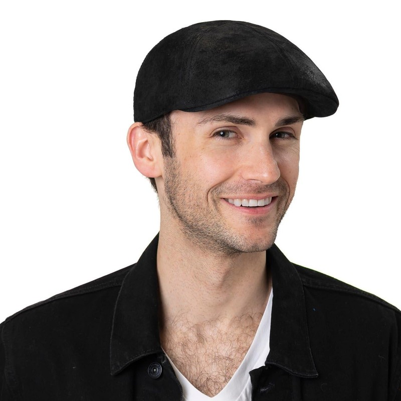 STETSON Men's Newspaper Cap, black, XXL