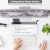 Varhomax Glass Desk Buddy Whiteboard with Storage