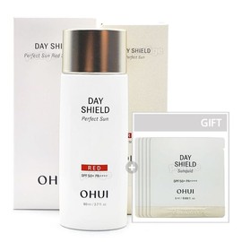 O Hui 오휘 데이쉴드 퍼펙트 선 레드 80ml 대용량+선퀴드60ml O HUI Day Shield Perfect Sun Red 80ml Large Size + Sun Liquid 60ml