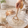 2 Pcs Wooden Danish Dough Whisks for Sourdough Bread, 12.6