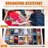 Blosssound 15 Pcs 5.12 Tall Drawer Divider Adjustable Drawer Organizer