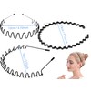 Pack of 3 Metal Hair Bands, Hair Bands Men Women,