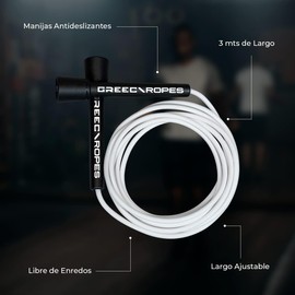 Cuerda Para Saltar PVC 3M De Largo con 5MM De Grosor