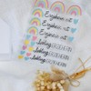 Rub-On Sticker "Erzieherin mit Herz" pastell Regenbogen A6 RANDLOS |