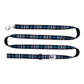 RC Pet Products 52034321 3/4" Leash, Black Twill Plaid 6' Dog Leash, 6'