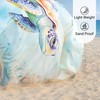 Zingtto Silky Soft 108"x84" Sand Proof Beach Blanket Sand Proof