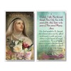 Set of 20 Laminated Catholic Prayer Cards - St Gertrude