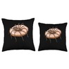Brown Recluse Spider Eating A Donut Throw Pillow