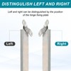 uxcell 2Pcs Window Hinges, 8" 304 Stainless Steel Top-Hung Window
