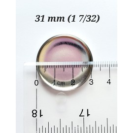 1.25 inch Diameter Round Pin Buttons - for Badge A Minit, TECRE and Other Machines - 100 Pack Generic Compatible - 32 mm