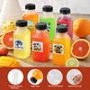 JINLIFA 6PCS Juice Bottles with Caps, Reusable Plastic Small Empty