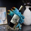 Juliahestia Modern Crab Wine Bottle Holder Countertop Coastal Beach Themed