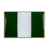Nigeria National Flag Metal Enamel Pin Badge Lapel Rectangle