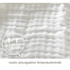 DerF HOME Muslin Blanket White 150 x 200 cm -