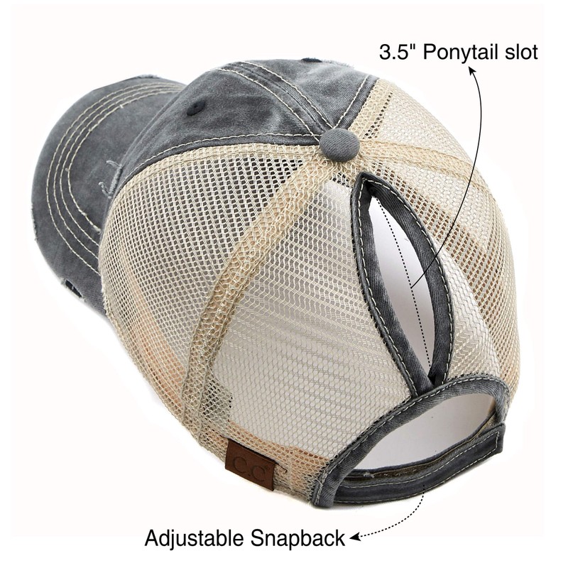 C.C Hatsandscarf Exclusives - Gorra de béisbol ajustable de algodón