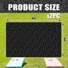 2 Packs Cornhole Mats 5 x 8 Ft Felt Prevent