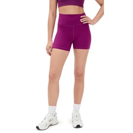 Free People Women's Never Better Bike Shorts, Deep Mulberry, Purple, S
