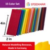 Stockmar Natural Modelling Beeswax: 15 Assorted Colors of Beeswax Sheets