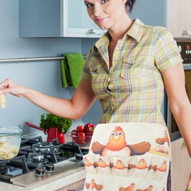 Zerodeko Eggs Apron for Egg Collecting for Women, Egg Apron for the Farm, Egg Holder Apron, Chicken Egg Apron, Egg Bag, Bed Linen Made of Cotton, Bag Women, As Shown