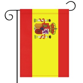 No Logo Garden Flag Spain Spanish Garden Flag,Garden Decoration Flag,Indoor and Outdoor Flags,Celebration Parade Flags,Anniversary Celebration, National Day,Double-Sided.