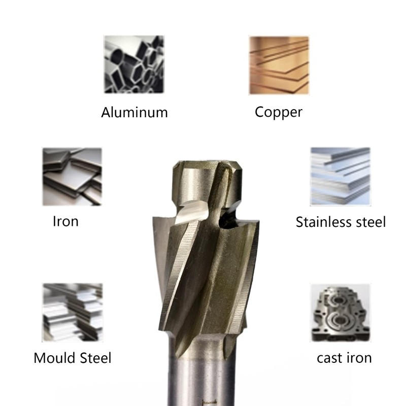Cutter HSS Counterbore End Mill M3-M12 Pilot Slotting Tool Countersink