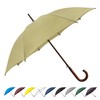 SoulRain 48" Arc Classic Wood Handle Umbrella Auto Open Windproof