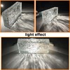Yutianli Transparent Glass Blocks Wall Decor 8 Pack Ice Crystal