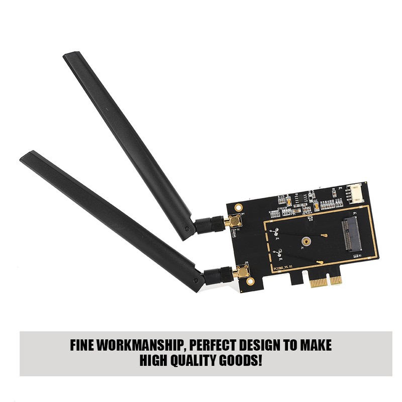 M.2 NGFF to PCI-E 1X Desktop WIFI WLAN Adapter Network