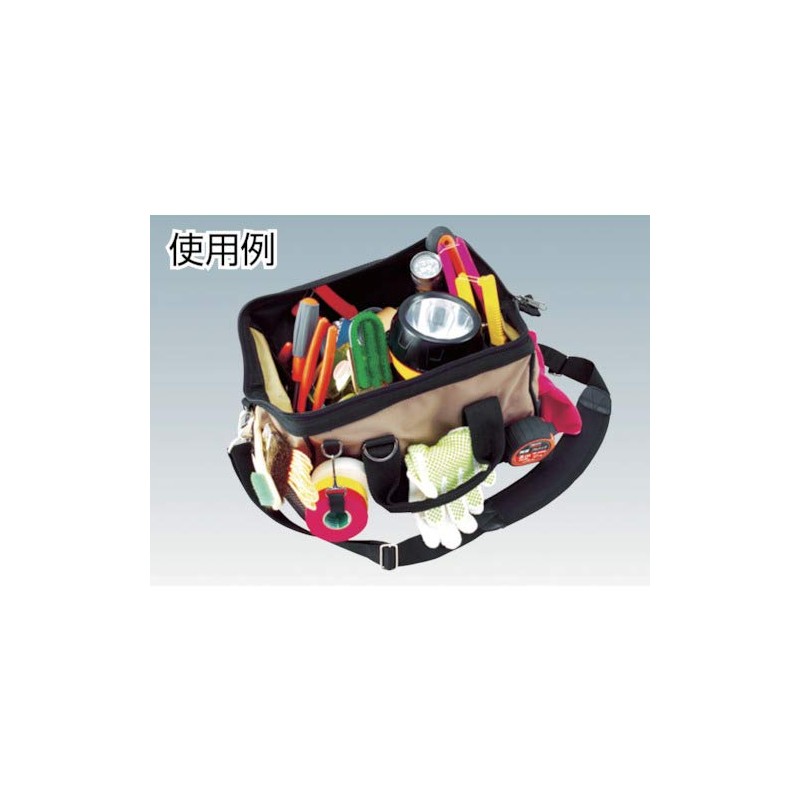TRUSCO(トラスコ) ツールバッグ 320X240X200 24ポケット ブラック色 TTB330YBK