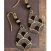 black gold Glittery Teardrop Earrings. Jewelry Earrings for Women #3298FE662