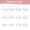 24pcs Short Square False Nails Press on Fake Nail, Nude