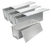 LECEHIVO 4 Pcs 2 lb Pullman Loaf Pan with Dough