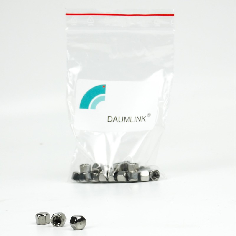DAUMLINK® Cap nut, low shape DIN 917, material V2A stainless