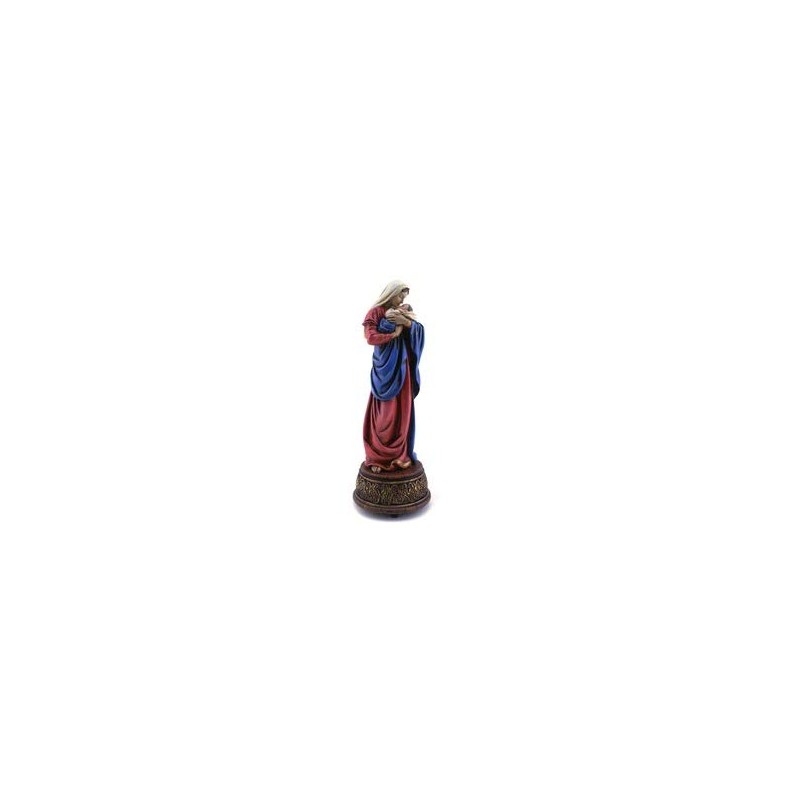 Mary and Child Figurine ~ Mother's Kiss Musical ~ Plays