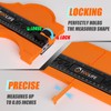 TOOLIFE Contour Gauge Unlimited Connection Profile Tool 20 inch, Christmas