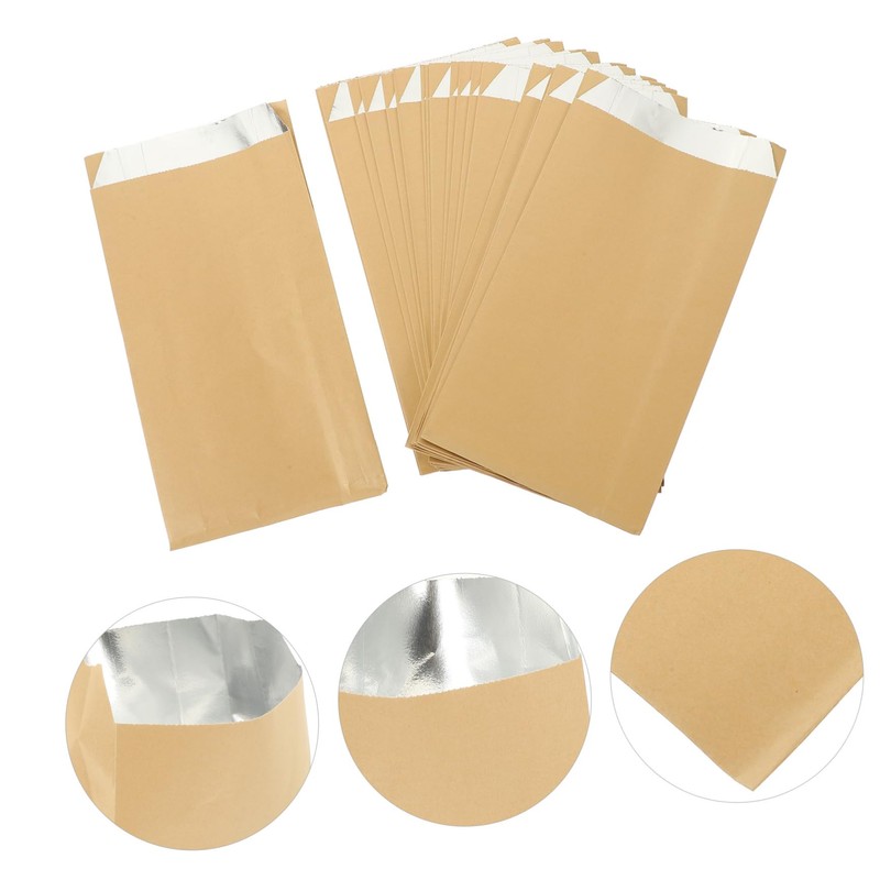 Ipetboom Pcs Snack Bags Aluminum Foil Container Bbq Wrapping Bags