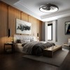 CIKASS Ceiling Fan with Lights Dimmable LED Reversible Blades Timing