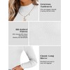Famulily Long Sleeve Turtleneck Pullover for Women, Basic Solid Autumn